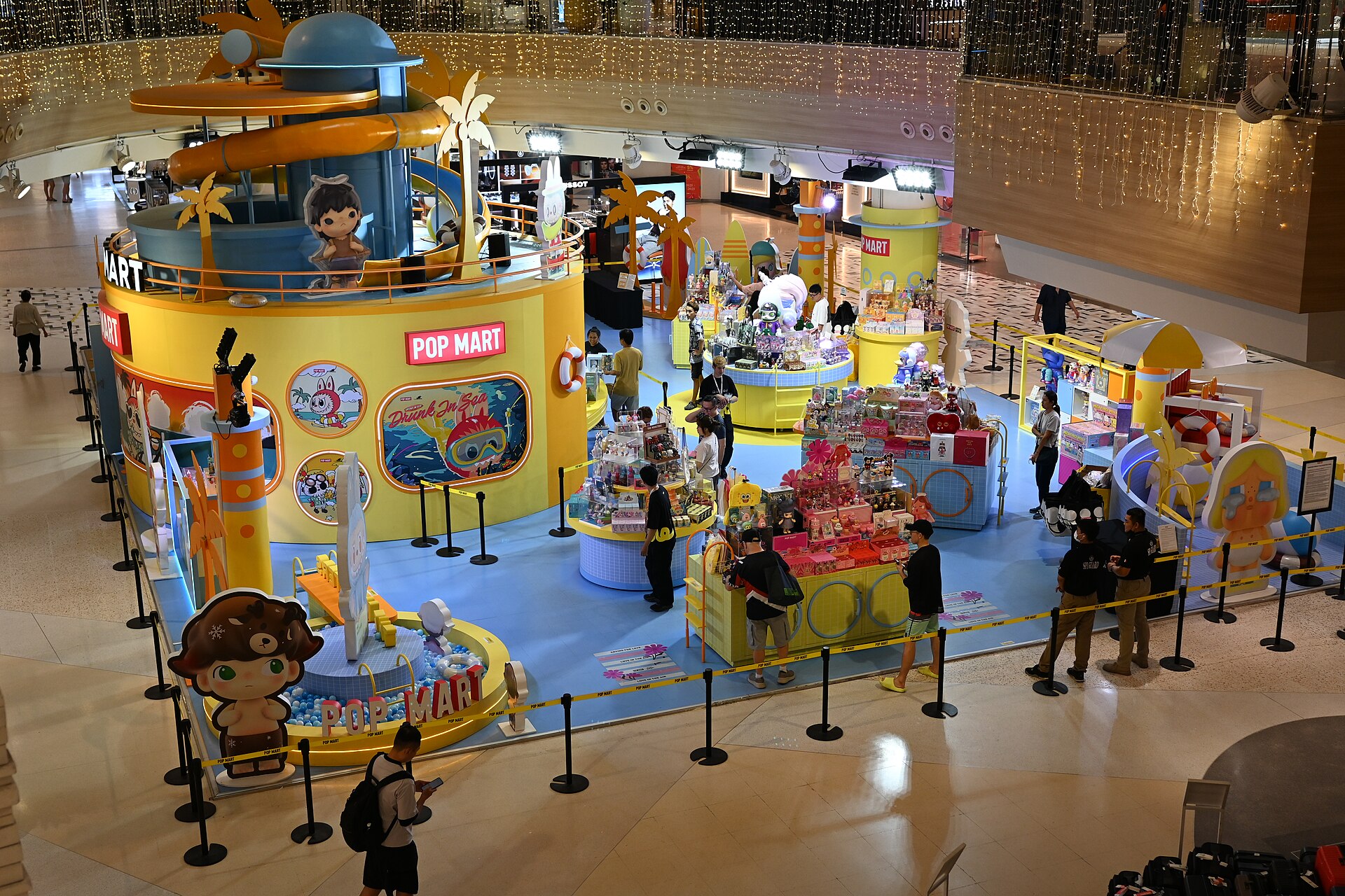 Kids at a toy pop-up